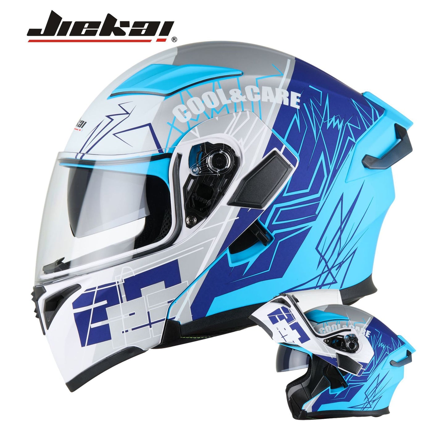 Motorcycle Helmet Male Revealing Helmet Motorcycle Imitation Race Four Seasons Universal Riding Bluetooth Tail Edition 3C Certification