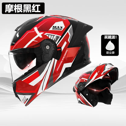 Foreign Trade Motorcycle Helmet Men's Face Helmet Four Seasons Universal Electric Vehicle Women's Motorcycle Half Helmet Winter Warm Safety Helmet