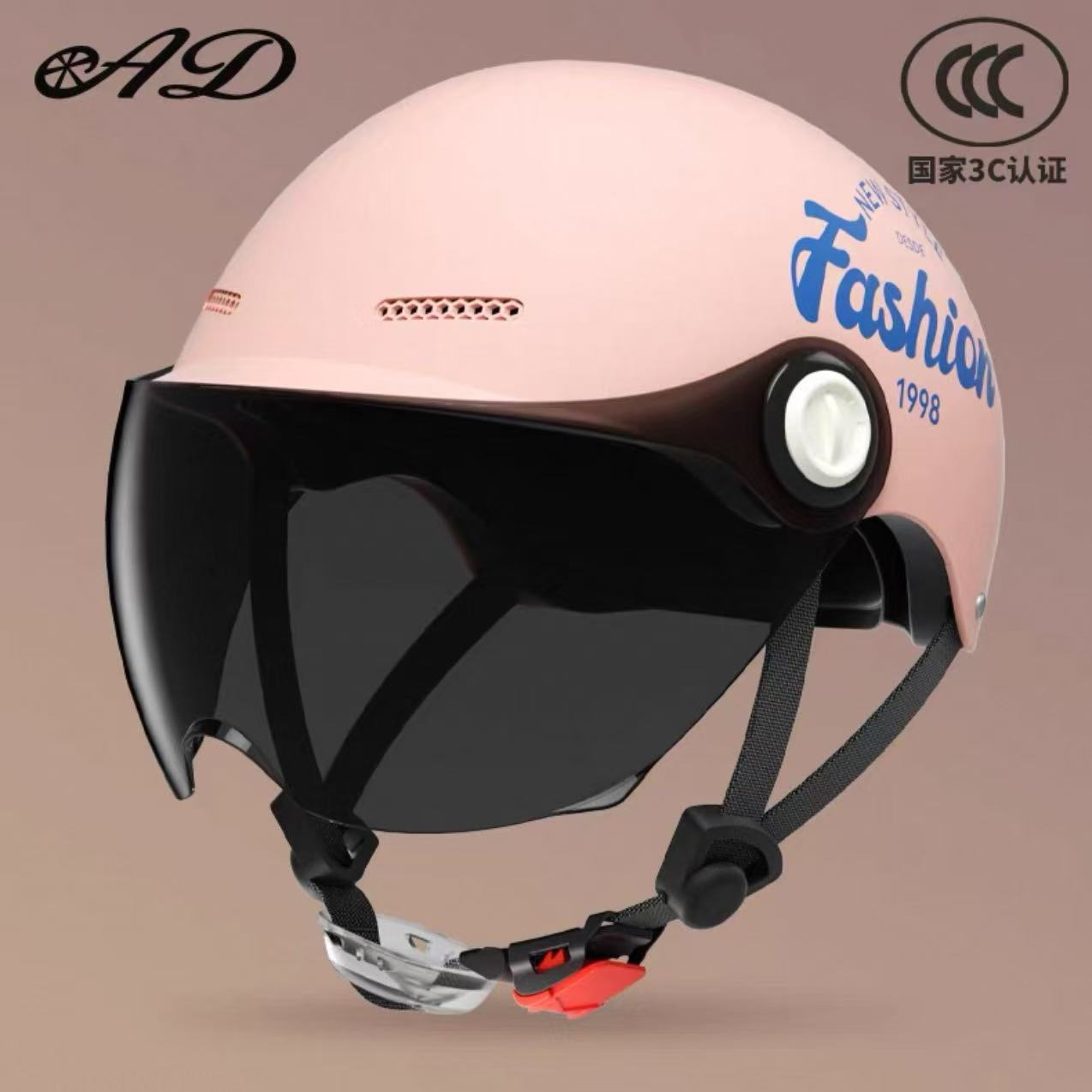 Ad3C Certified Electric Vehicle Helmet Summer Women's Popular Men's Safety Helmet Half Helmet Wholesale New National Standard Sun Protection Popular Model