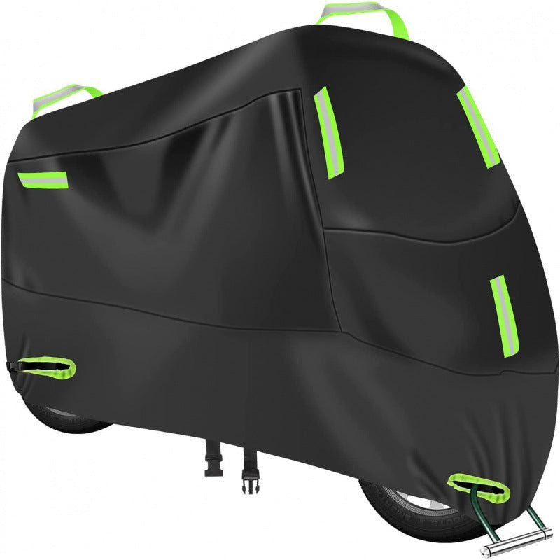 Motorcycle cover rainproof sunscreen 210D car jacket cover thickened Oxford cloth dust cover built-in anti-theft buckle car jacket cover