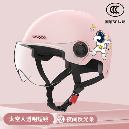 New National Standard Electric Battery Car Helmet for Men and Women Summer Sun Protection Motorcycle Half Helmet Four-Season Universal Safety Helmet New