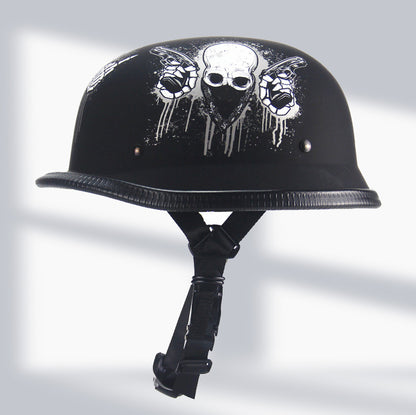 Cross-Border Exclusive Dot German-Style Soldier Helmet, Vintage Helmet, Scooter Cruiser Half Helmet, Unisex, Dot Certified