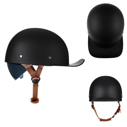 Jiarui Cross-Border Retro Electric Scooter Motorcycle Helmet for Men and Women, Small Helmet for Electric Vehicles, Baseball Cap, Safety Helmet