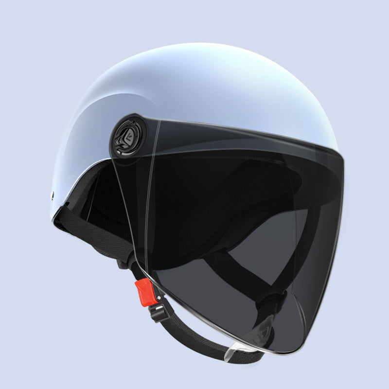 3C certification electric car helmet unisex windproof half helmet summer sun protection portable battery car safety helmet