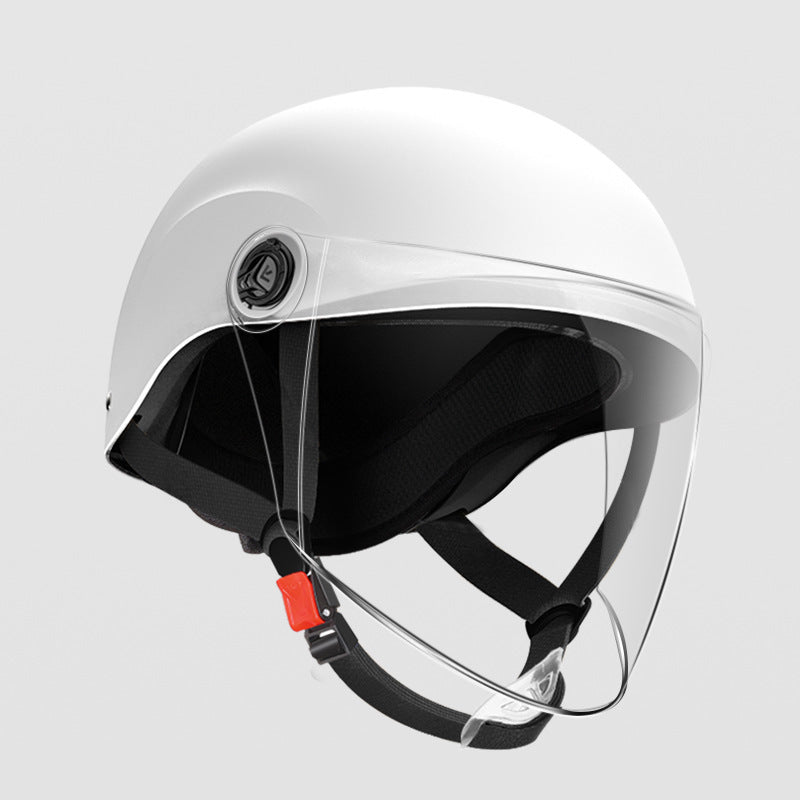 3C certification electric car helmet unisex windproof half helmet summer sun protection portable battery car safety helmet