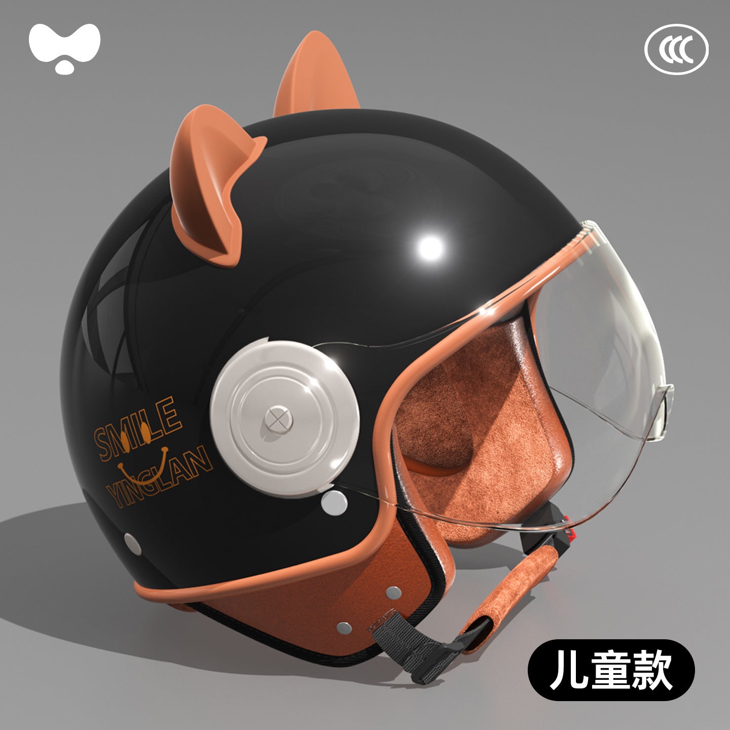 Cute Winter Warm Motorcycle Helmet for Children, Parent-Child Electric Bike Helmet for Girls, 3C Certified, Boys' Safety Helmet