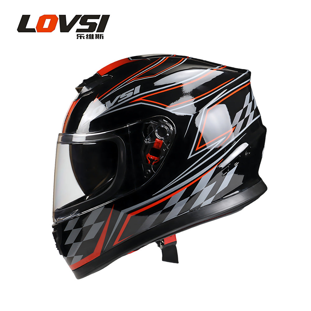 Foreign Trade Special for Motorcycle Helmet Men's Anti-fog Warm Winter Motorcycle Electric Vehicle Locomotive Women's Full Covered Full Helmet