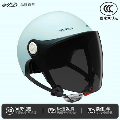Ad3C Certified Electric Vehicle Helmet Summer Women's Popular Men's Safety Helmet Half Helmet Wholesale New National Standard Sun Protection Popular Model