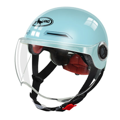 Factory direct electric car helmet men and women summer riding half helmet Four Seasons universal battery car environmental protection travel helmet
