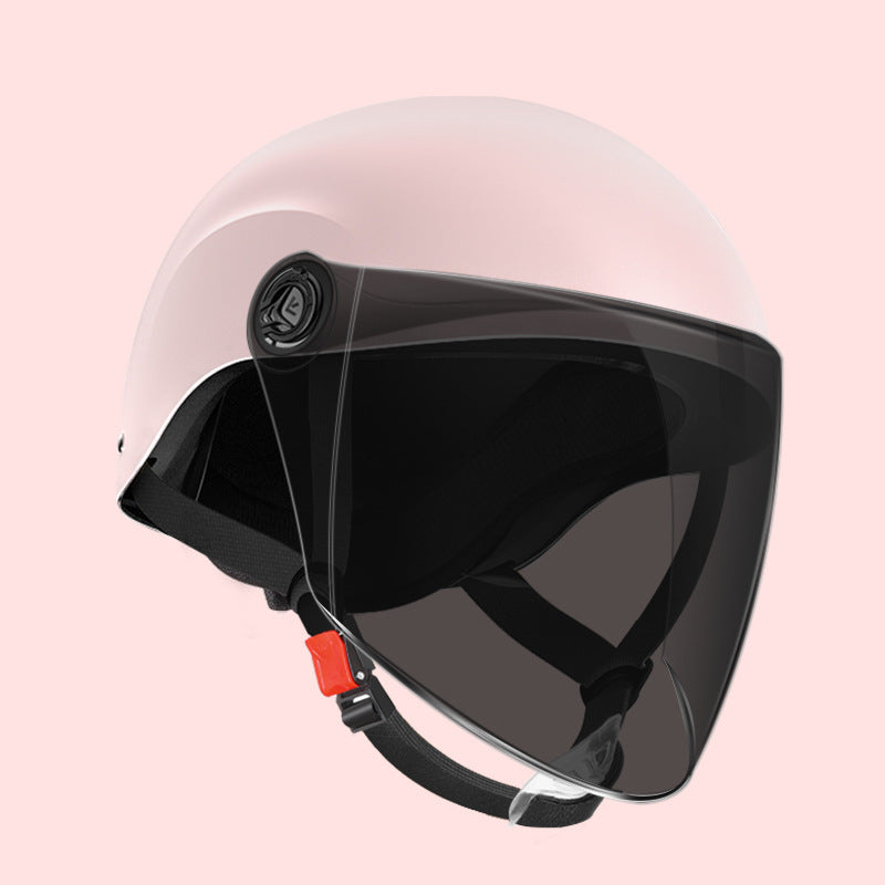 3C certification electric car helmet unisex windproof half helmet summer sun protection portable battery car safety helmet