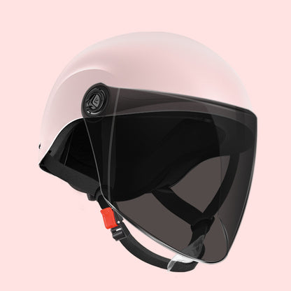 3C certification electric car helmet unisex windproof half helmet summer sun protection portable battery car safety helmet