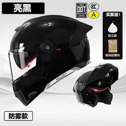 3C/Dot Certified Motorcycle Helmet Men's Four Seasons General Motorcycle Revealing Helmet Women's Electric Vehicle Winter Safety Helmet