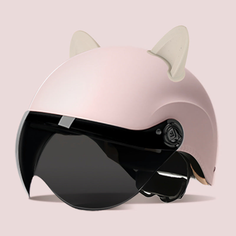 3C certification electric car helmet unisex windproof half helmet summer sun protection portable battery car safety helmet