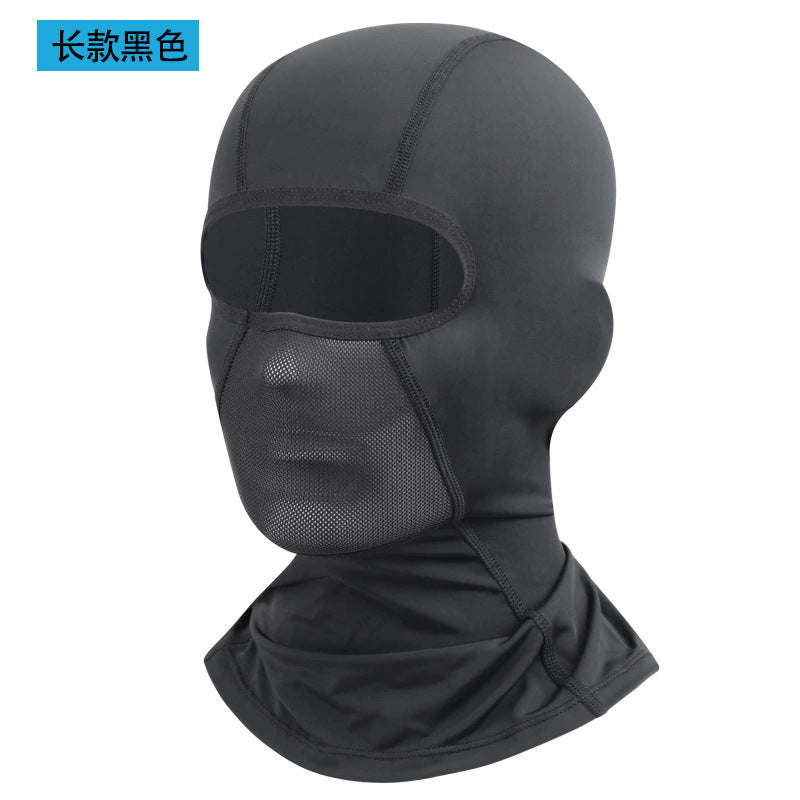 Outdoor Riding Sunscreen Ice Silk Headgear Moisture-absorbing Quick-drying Breathable Face Motorcycle Bicycle Helmet Sweat-absorbing Lining