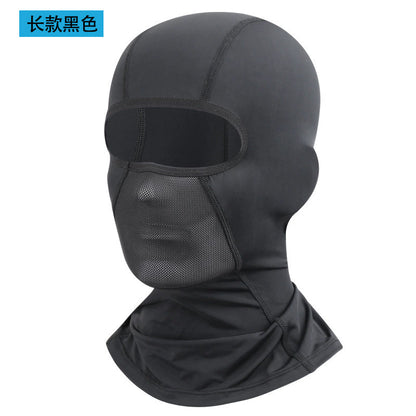 Outdoor Riding Sunscreen Ice Silk Headgear Moisture-absorbing Quick-drying Breathable Face Motorcycle Bicycle Helmet Sweat-absorbing Lining