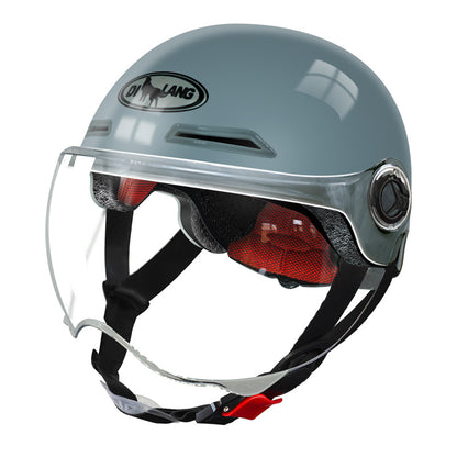 Factory direct electric car helmet men and women summer riding half helmet Four Seasons universal battery car environmental protection travel helmet