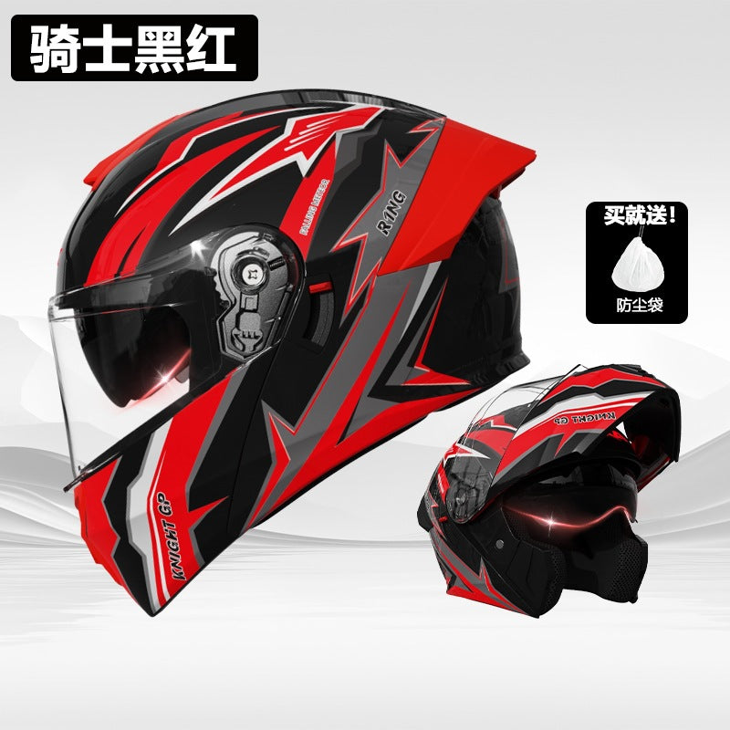 Foreign Trade Motorcycle Helmet Men's Face Helmet Four Seasons Universal Electric Vehicle Women's Motorcycle Half Helmet Winter Warm Safety Helmet