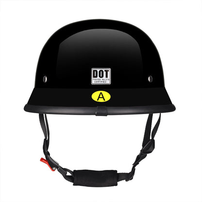 German Cruise Retro Half Helmet Women's Pedal Men's Motorcycle Helmet Locomotive Scoop Helmet 3c Standard Private Helmet with Glasses