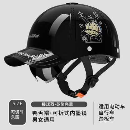 New National Standard 3C Electric Motorcycle Cap Helmet for Men, Sun Protection Breathable Safety Helmet for Women 2025 Electric Scooter