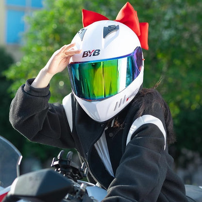 Motorcycle helmet decorations bow electric car battery car full helmet decorative accessories net red accessories women wholesale