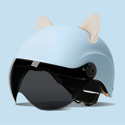 3C certification electric car helmet unisex windproof half helmet summer sun protection portable battery car safety helmet
