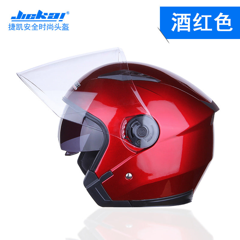 Cross-border electric car helmet half-helmet four-season general-purpose men's and women's half-covered helmet (foreign trade model)