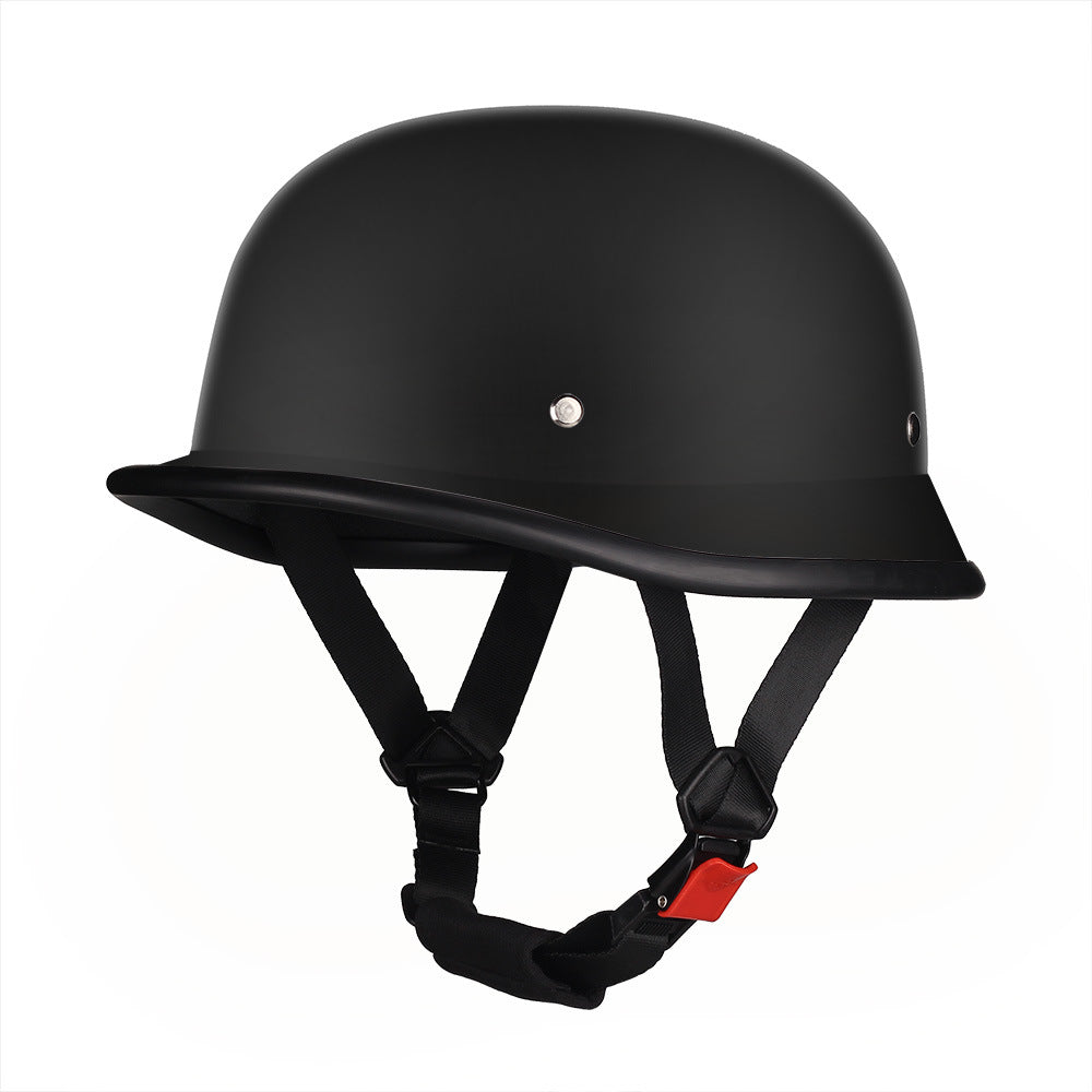 German Cruise Retro Half Helmet Women's Pedal Men's Motorcycle Helmet Locomotive Scoop Helmet 3c Standard Private Helmet with Glasses