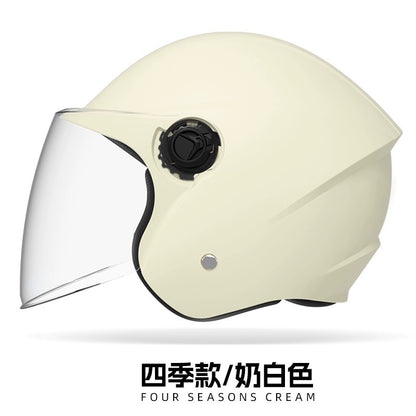 helmet 3c certification electric car men and women four seasons universal battery motorcycle safety helmet winter warm half helmet