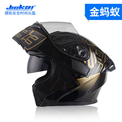 Motorcycle Helmet Male Revealing Helmet Motorcycle Imitation Race Four Seasons Universal Riding Bluetooth Tail Edition 3C Certification
