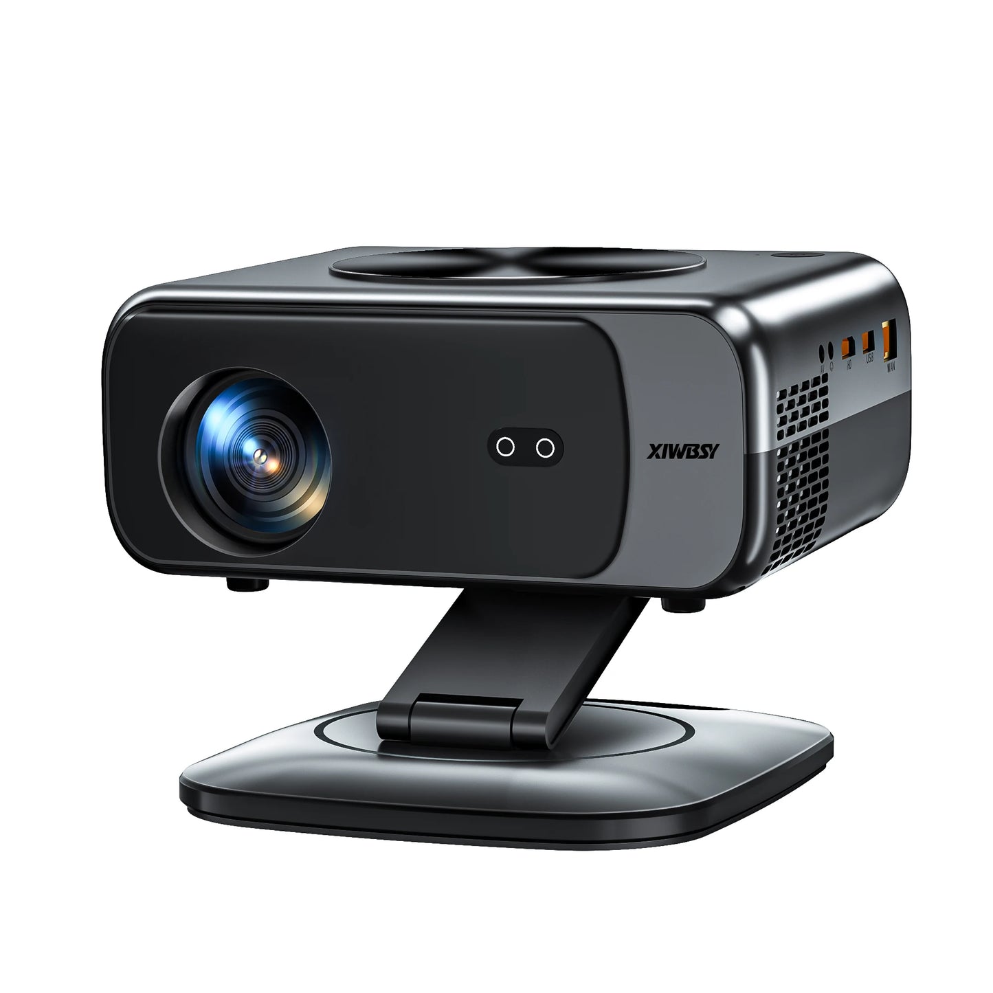 XIWBSY 2025 Mini Projector 4K 25000Lumens Smart Projector Wifi6 BT5.3 LED Projector 8K Decode Portable Home Cinema Projector 64G