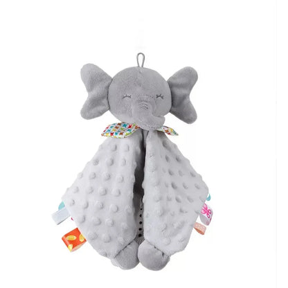 Elephant Baby Comforter Blanket Soft Appease Towel Baby Rattle Animals Toys Soothe Reassure Sleeping Towel Lathe Hang Toddler