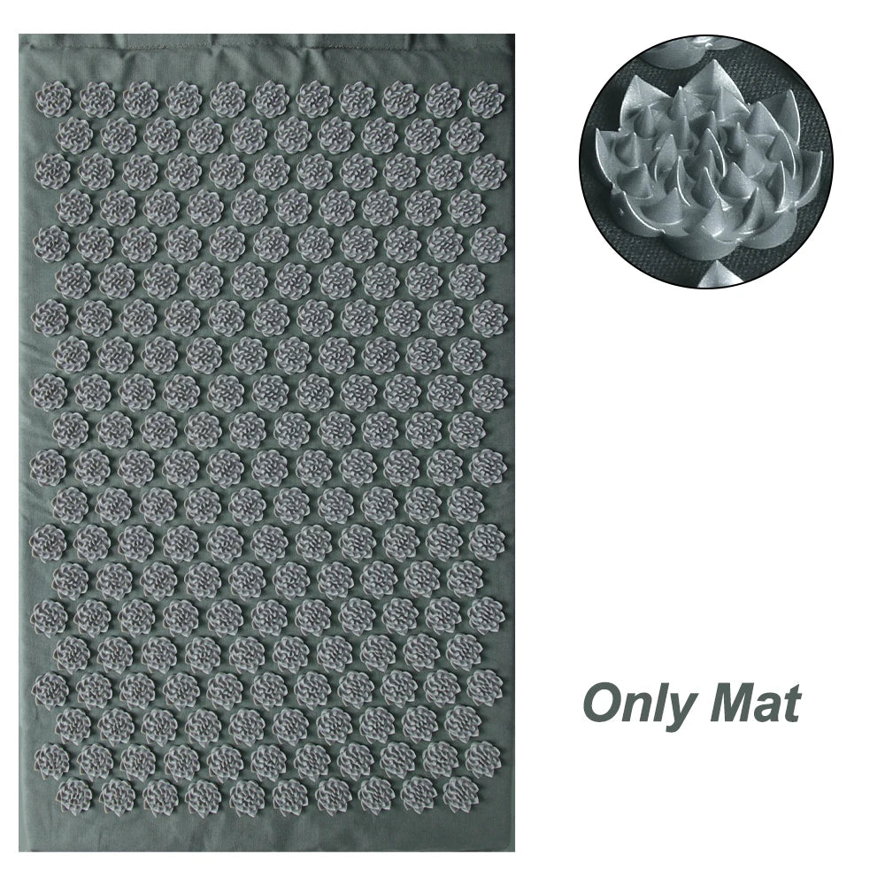 Massage Cushion Yoga Acupressure Mat Acupuncture Massage Mat Relieve Stree Back Body Pain Spike Mat Foot Massager Shakti Mat