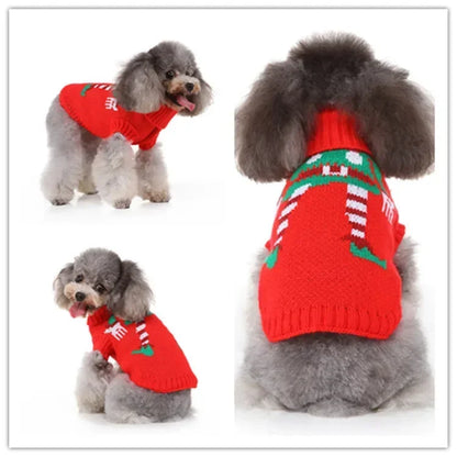 Dog Sweater, Pet Hoodie, Skull Coat, Pet Clothing, Elk Christmas Puppy Dog Clothes, Autumn Pet Clothes