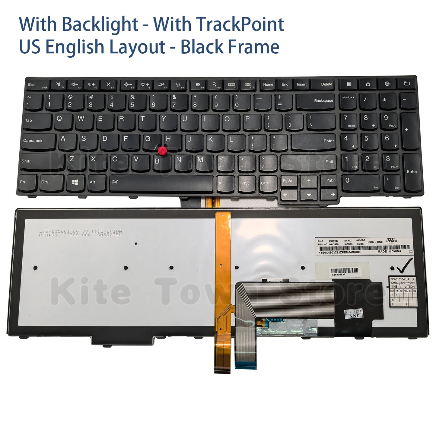 New US Laptop Keyboard Backlit for Lenovo Thinkpad E531 E540 L540 L550 L560 L570 T540 T540p T550 T560 W540 W541 W550 W550s P50s