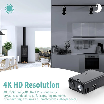 Lenovo 4KHD Camera WiFi Wireless Monitor Night Vision Remote Motion Detecting Camcorders Security Protection Indoor Surveillance