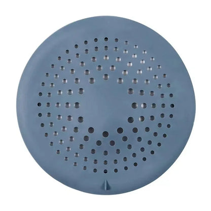 Shower Drain Hair Catcher Drain Cover Bathroom Tub with Suction Cup 5.9 Inches Silicone Sink Strainer Suit for Bathtub,