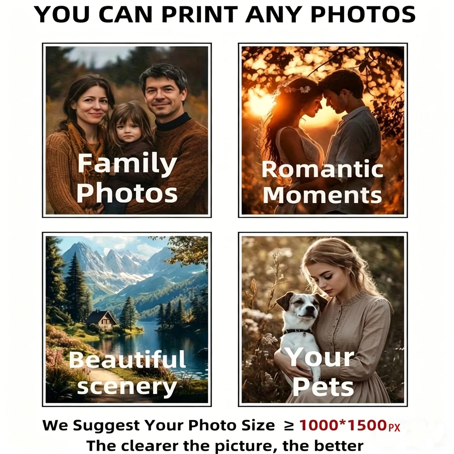 Custom Posters  Personalized Wall Art  Custom Pet Photos  Custom Your Own Photos  Canvas Printing For Room Decor  Wall Decor