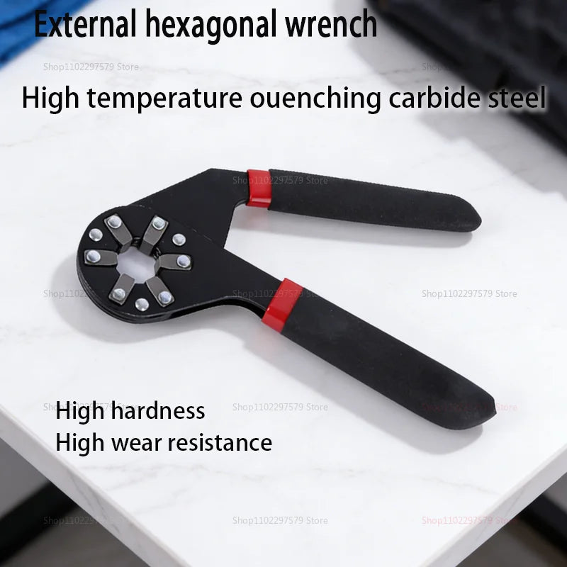 Magic Wrench 6 Inch 8 Inch Multi-purpose Hexagonal Alloy Steel Manual Clampable Movable Hexagonal Wrench Multifunctional wrench