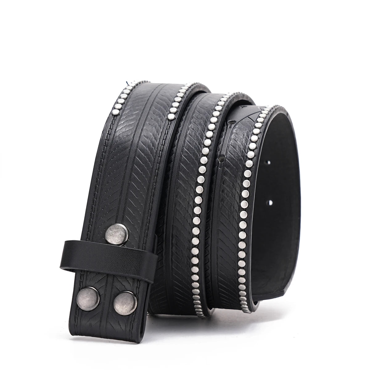 A suitable for leisure business gifts for men and women PU buckle belt (punch)
