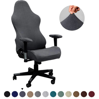 Thick Jacquard Office Computer Game Chair Slipcovers Stretchy  Reclining Racing Gaming Chair Cover Protector With Armrest Cover