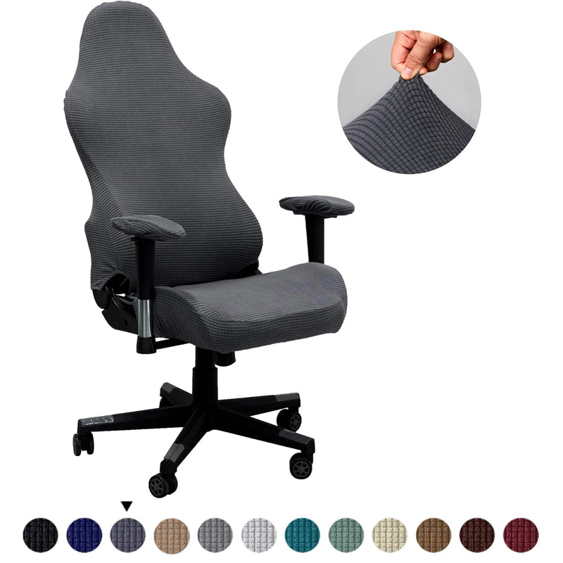 Thick Jacquard Office Computer Game Chair Slipcovers Stretchy  Reclining Racing Gaming Chair Cover Protector With Armrest Cover