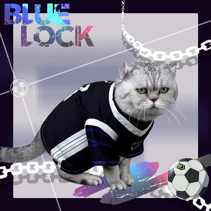 Pet Clothes Nagi Seishiro Cosplay Costume Cat Suit Jumpsuit Dog Cosplay Outfits Halloween Suit Custom Made