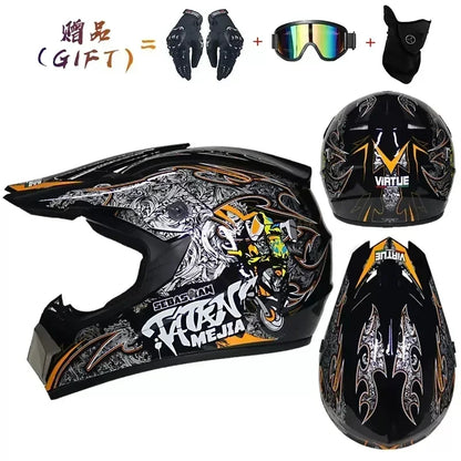 Motorcycle Helmet Full Face Racing Off Road Cross Motorcross Capacete Motocross Cascos Para Motos Mountain Downhill Bicycle DOT