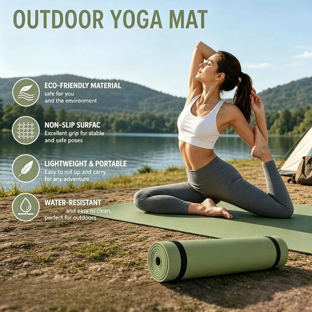 Thick Anti-Slip EVA Yoga Mat Comfort Foam Fitness Mat for Yoga Pilates Home Gym Workout