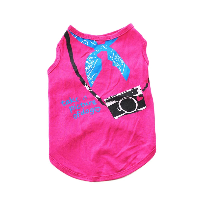 Summer Pet Clothing for Cats 100% Cotton Cat Puppy Vest Cool Breathable Print Sphynx Cat Clothes Kitten Pajamas ropa para gatos