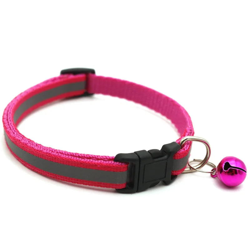 Adjustable Customize Name Nylon Cat Personalized ID Collar Bell Pet Products Small Fast Breakaway Unisex Kitten Supplies Cat Tag