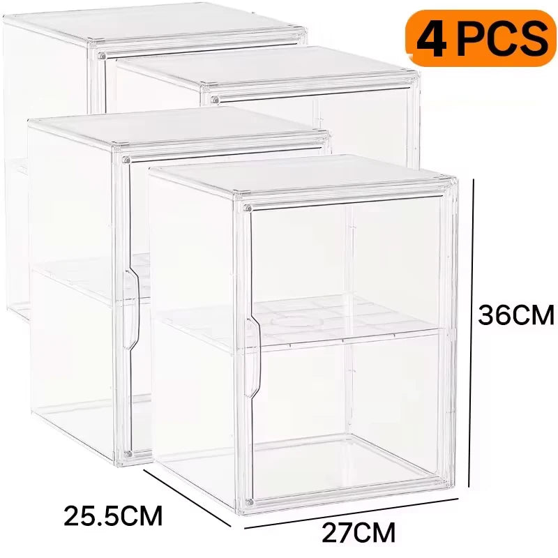 Multifunctional Foldable Storage Box Organizer for Figurines, Jewelry, Makeup, Blind Box, Bag Display – Super Big Acrylic Case