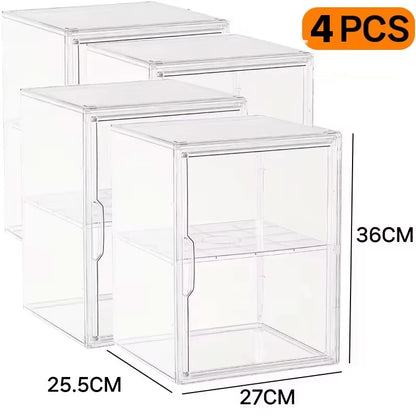 Multifunctional Foldable Storage Box Organizer for Figurines, Jewelry, Makeup, Blind Box, Bag Display – Super Big Acrylic Case