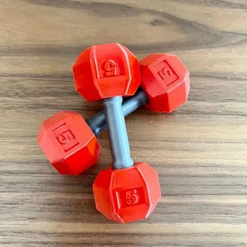 2 Pcs/set Toy Dumbbells Innovative Miniature Plastic Baby Dumbbell Set - Creative Toys for Toddlers