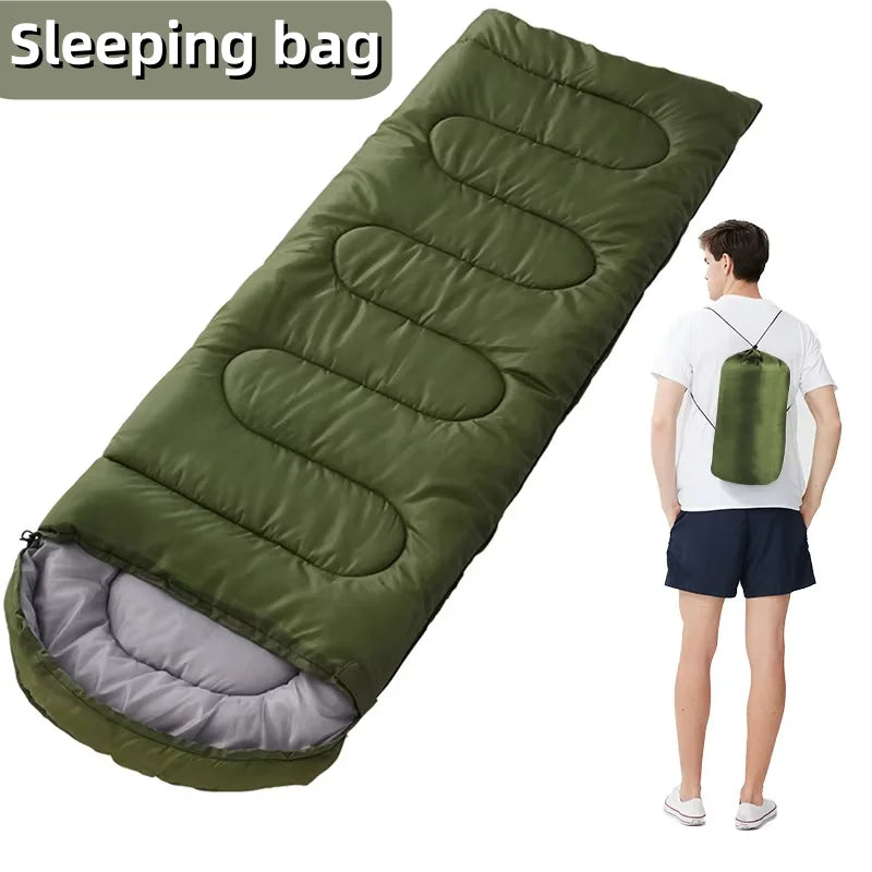 Camping Sleeping Bag Ultralight Waterproof 4 Season Warm Envelope Backpacking Sleeping Bags for Outdoor Traveling Hiking